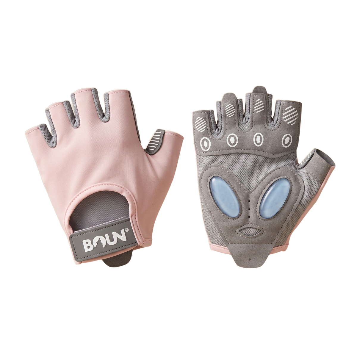 Guantes de gimnasio BOUN Gym rosado — fondo transparente