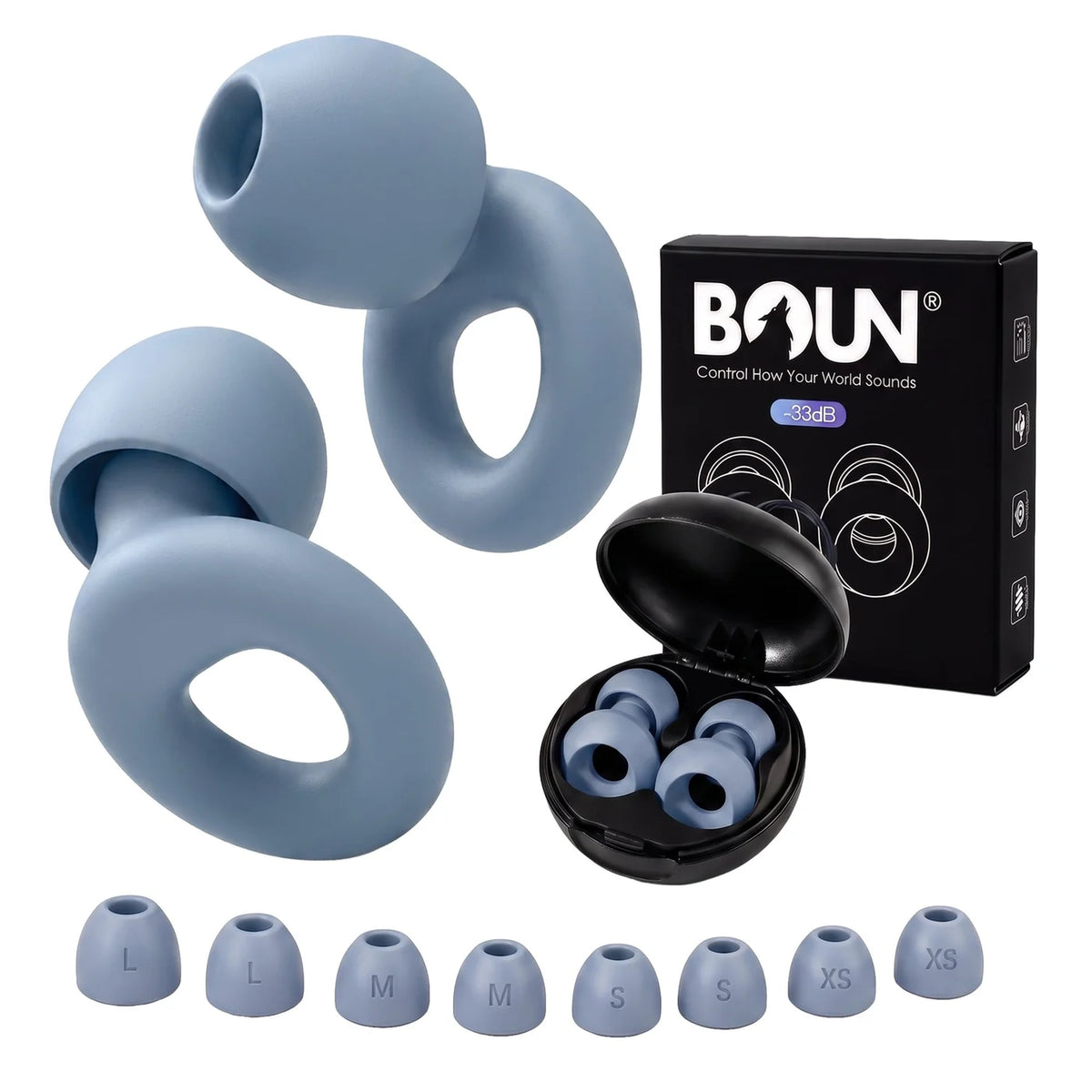 Combo Sleep 2.0 BOUN · Gris Azulado + Negro